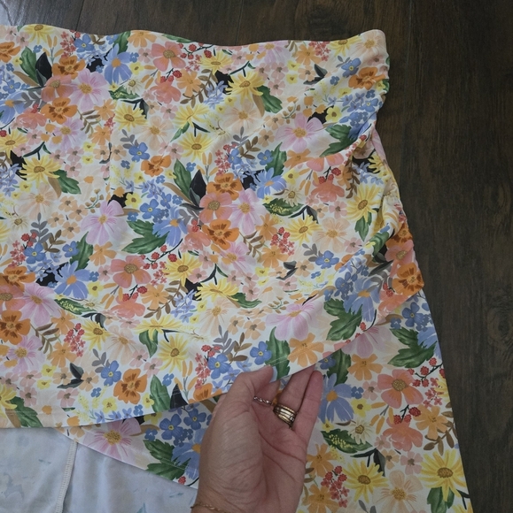 Summersalt Rifle Paper Co Marguerite Floral Ruched Swim Skirt 2XL - Picture 3 of 7